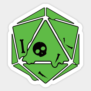 gelatinous dice Sticker